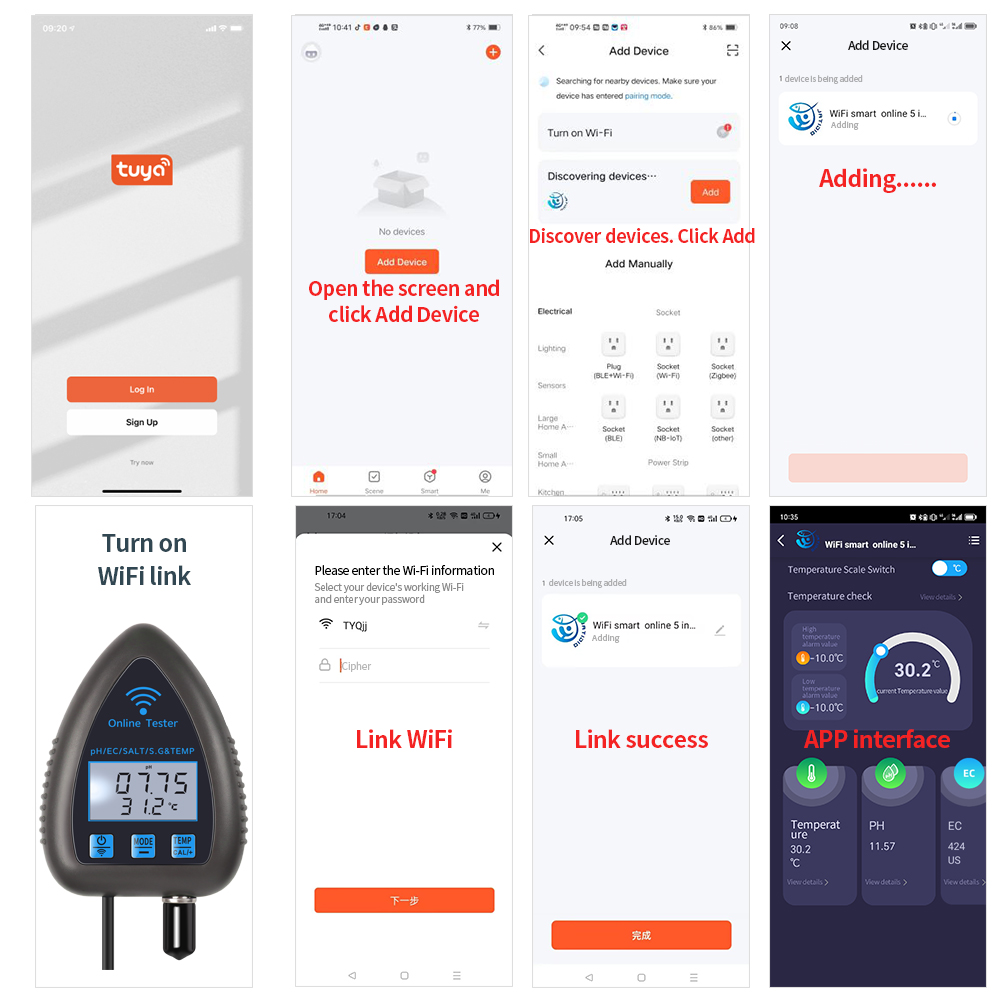 Tuya WiFi 5 in 1 Misuratore di - Ph Meter Digital Water Tester recensione e prezzo