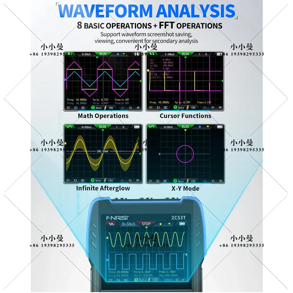 FNIRSI 2C53T Oscilloscopio Por - Fnirsi Digital Oscilloscope Handheld recensione e prezzo