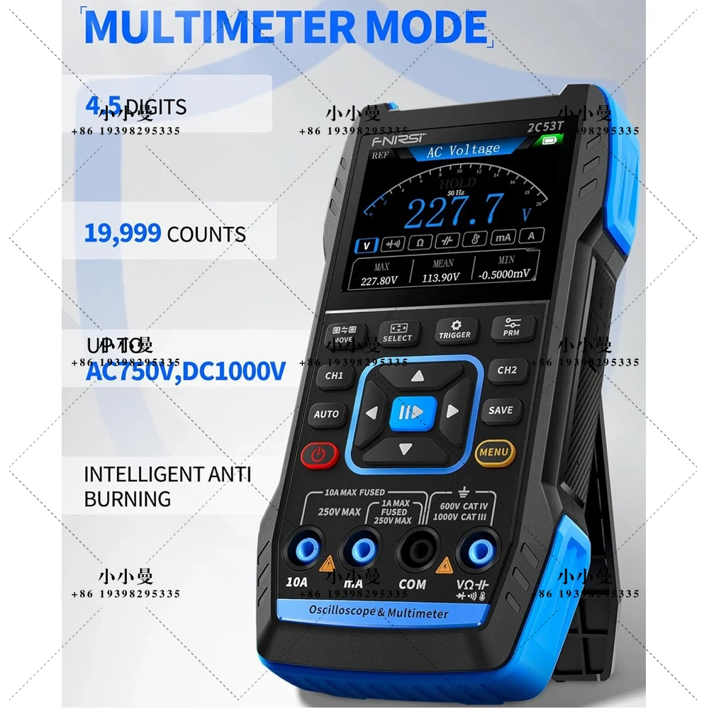 FNIRSI 2C53T Oscilloscopio Por - Fnirsi Digital Oscilloscope Handheld recensione e prezzo