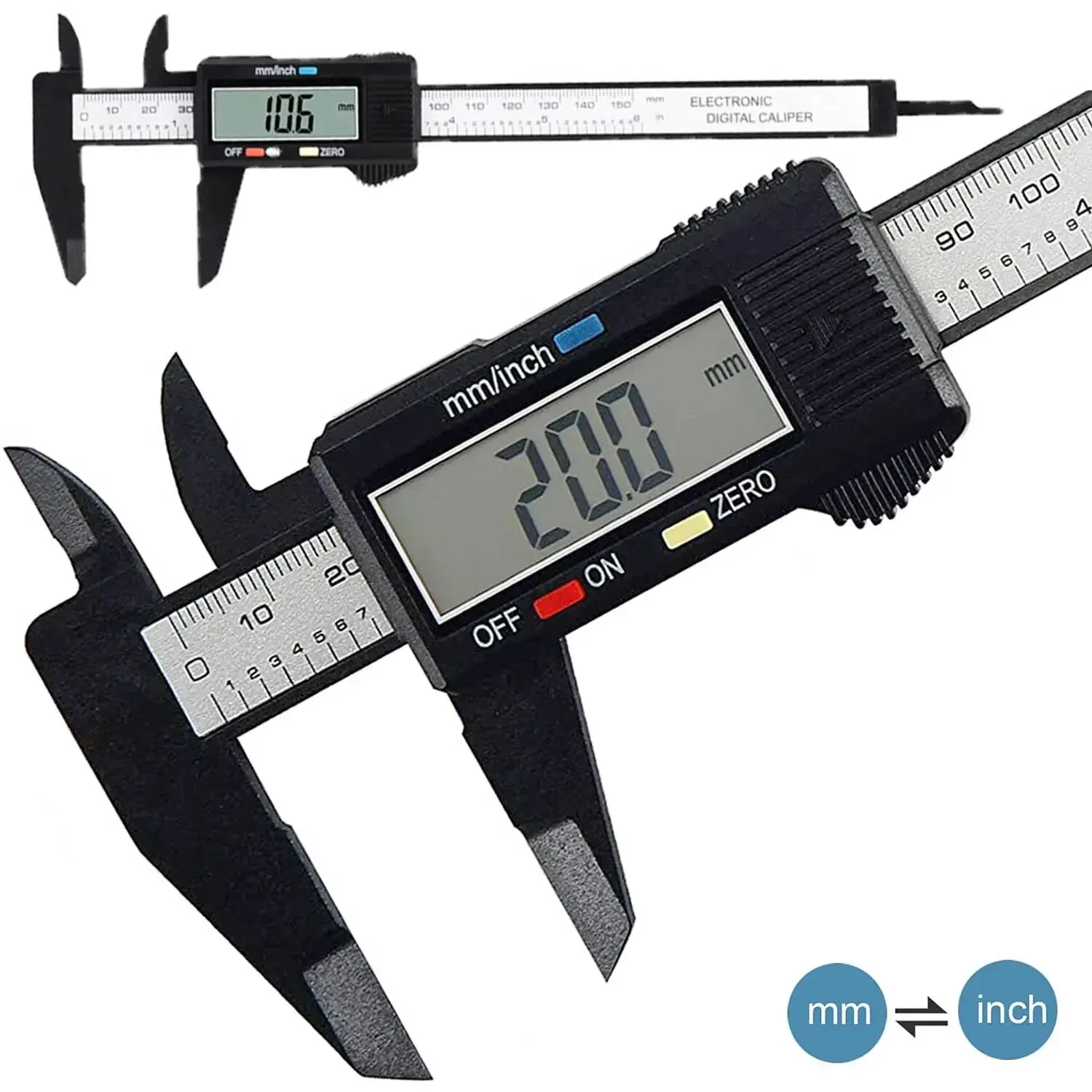 Calibro Digitale in Fibra di C - Digital Caliper 150Mm Stainless Steel recensione e prezzo